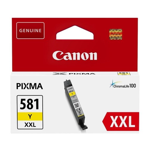 Picture of Canon Yellow Ink Cartridge CLI581XXL Y IHC161 Original.