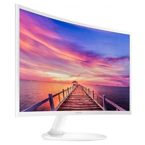 תמונה של מסך מחשב קעור Samsung C27F391FHR בגודל 27" בצבע לבן