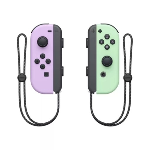 Picture of Nintendo Switch Joy-Con Pair Pastel Purple & Pastel Green controller.