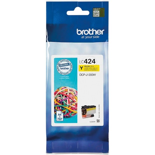 תמונה של ראש דיו LC-424Y צהוב Brother מקורי