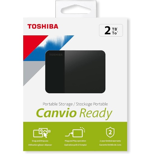 תמונה של דיסק קשיח חיצוני Canvio Basics 2.5 2TB black Toshiba HDTB520EK3AA