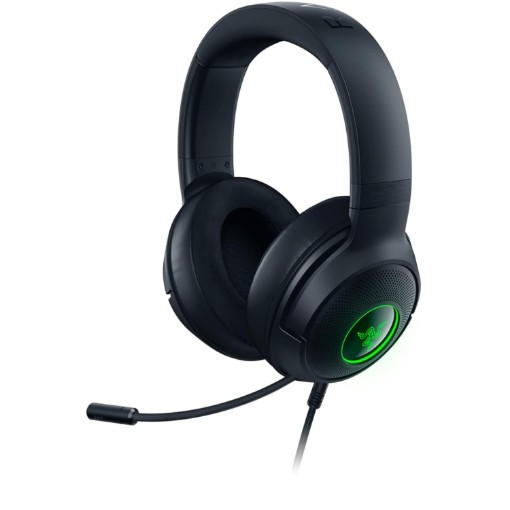 Изображение Наушники для игр Razer Kraken V3 X Wired USB Gaming Headset с 7.1 окружающим звуком.