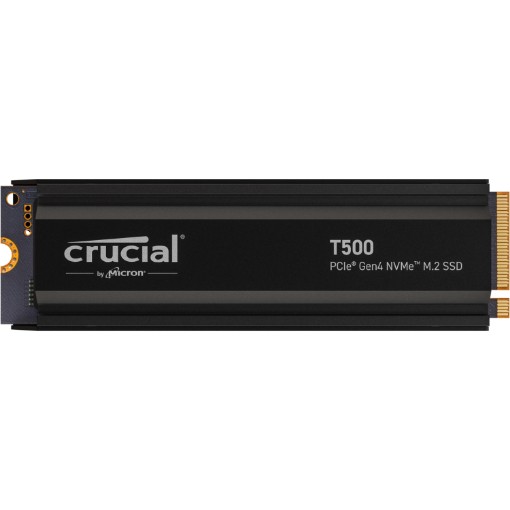 Изображение Накопитель Crucial SSD 2TB T500 NVME M.2 PCIe Gen4 с теплоотводом CT2000T500SSD5.