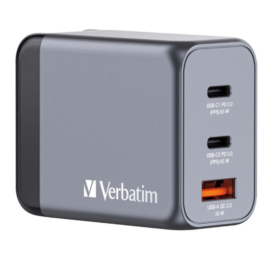 Picture of Verbatim GaN Charger 65W.