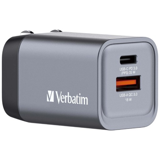 תמונה של מטען Verbatim GaN Charger 35W