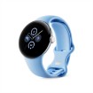 Изображение Умные часы Google Pixel Watch 2 (GPS) 40mm с серебристым алюминиевым корпусом и браслетом цвета небесно-голубого