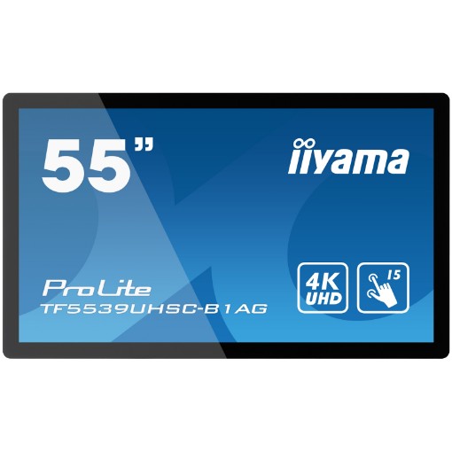 תמונה של מסך IIYAMA 55" ProLite 15pt Open Frame PCAP Touch 4K Monitor TF5539UHSC-B1AG