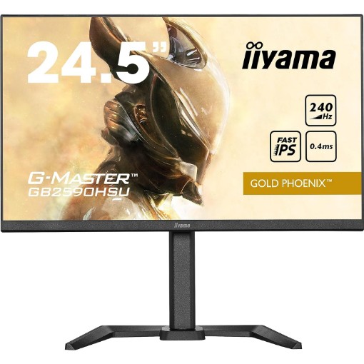 תמונה של מסך IIYAMA 24.5" FHD 240Hz 0.4ms G-Master Gaming IPS Monitor GB2590HSU-B5