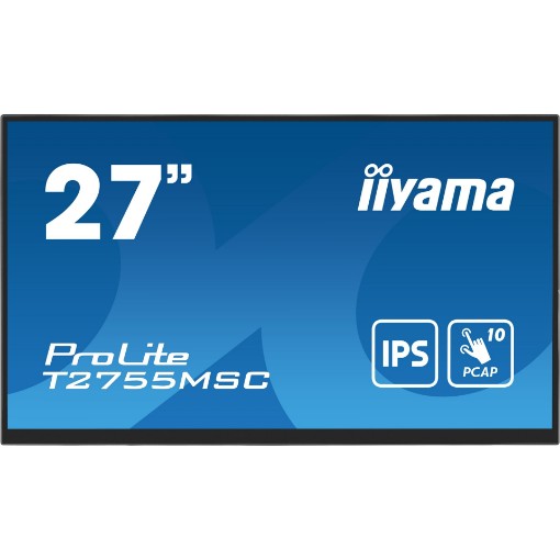 תמונה של מסך IIYAMA 27" ProLite FHD 5ms PCAP 10pt Touch IPS Monitor T2755MSC-B1