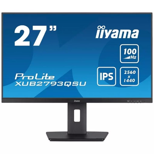 Picture of IIYAMA 27" ProLite WQHD 100Hz 1ms IPS Monitor XUB2793QSU-B6.