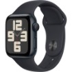 Изображение Умные часы Apple Watch SE второго поколения (GPS) 40 мм, корпус из алюминия цвета полуночи с ремешком спортивного стиля цвета полуночи - M/L - Midnight MR9Y3LL/A.