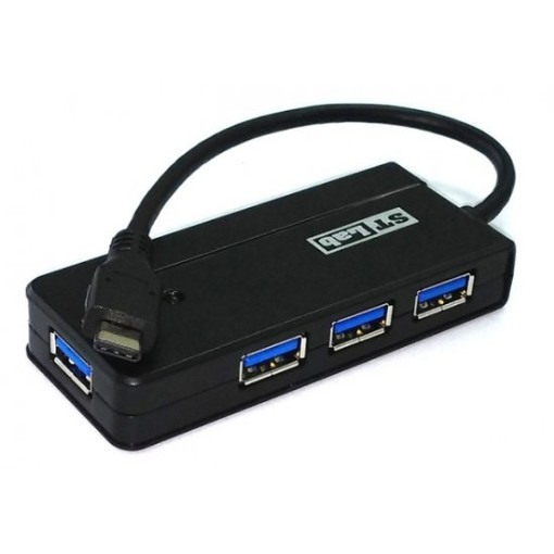 תמונה של מפצל STLab U-1250 USB 3.0 מחיבור USB 3.0 Type-C ל4 חיבורי USB 3.0