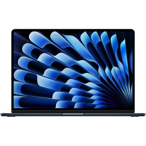 תמונה של מחשב Apple MacBook Air 15 M3 Chip 8-Core CPU, 10-Core GPU, 512GB SSD Storage, 24GB Unified Memory - צבע Midnight - מקלדת עברית / אנגלית - דגם Z1GG000AF