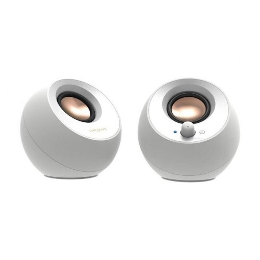 תמונה של רמקולים למחשב Creative Speaker Pebble V3 Bluetooth 2.0 בצבע לבן