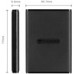 Picture of Transcend ESD270C External SSD Drive USB 3.1 Type-C TS500GESD270C - 500GB capacity - Black color.