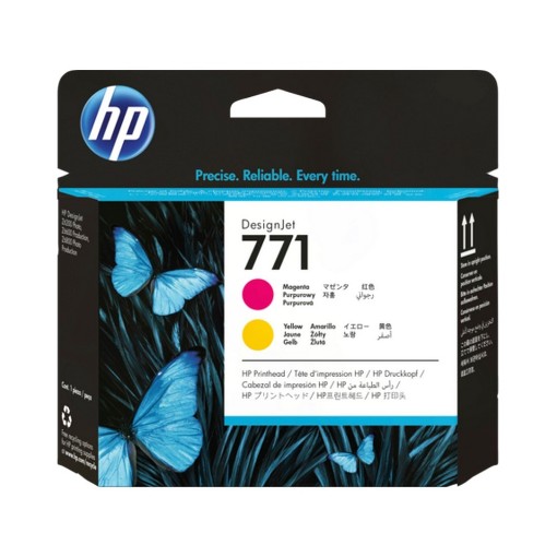 Picture of HP 771 Yellow/Magenta Original Ink Cartridge Head CE018A.
