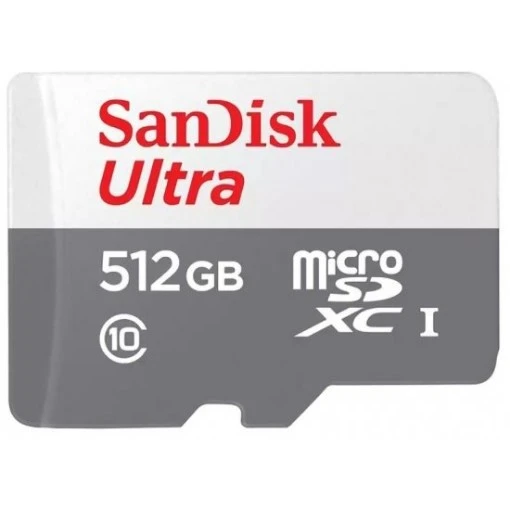 Изображение Карта памяти без адаптера SanDisk Ultra MicroSDXC - модель SDSQUNR-512G-GN3MN - объем 512 ГБ.