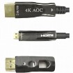 תמונה של כבל AOC HDMI 2.0 מבוסס סיב אופטי באורך 50 מטר Gold Touch 4K 60Hz