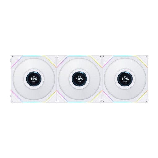 תמונה של מאוורר Lian-Li Cooler 120mm TL120 LCD Reverse UNI White 3-Fan
