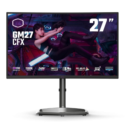 תמונה של מסך מחשב CoolerMaster 27" GM27-CFX 240Hz Curved