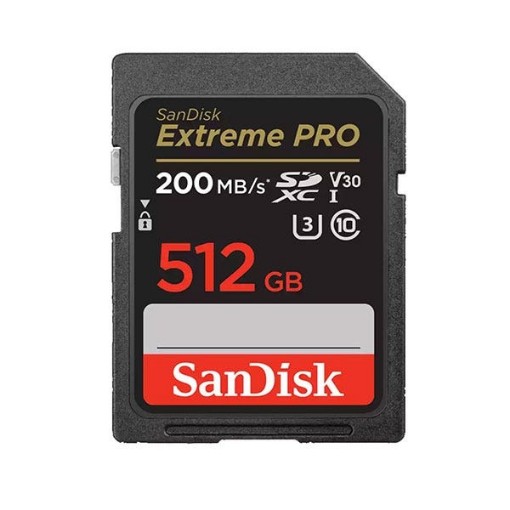 תמונה של כרטיס זיכרון  Extreme Pro SDXC בנפח 512GB מבית Sandisk דגם SDSDXXD-512G-GN4IN