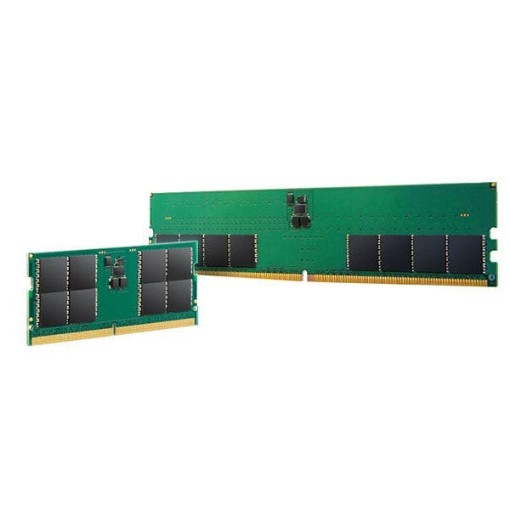 Picture of Transcend 8GB DDR5 SODIMM computer memory module, model JM4800ASG-8G.