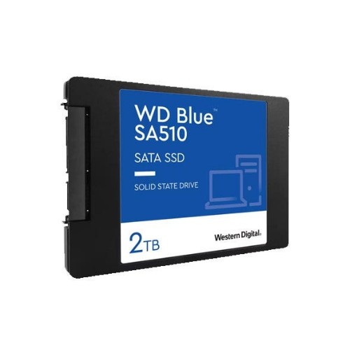 Picture of Internal disk "WD Blue SSD SN510 2.5 with a capacity of 2TB from Western Digital, model WDS200T3B0A.
