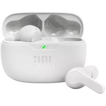 Изображение Беспроводные наушники JBL Wave Beam в белом цвете.