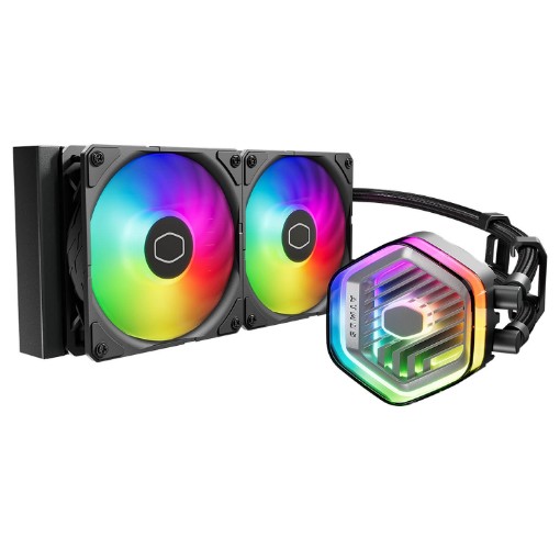 Изображение Жидкостная система охлаждения Cooler Master 240 ATMOS ARGB Liquid Cooler MLX-D24M-A25PZ-R1.