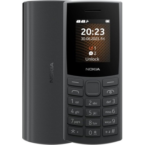 Picture of NOKIA 105 DS 4G TA-1546 mobile phone - Black color.