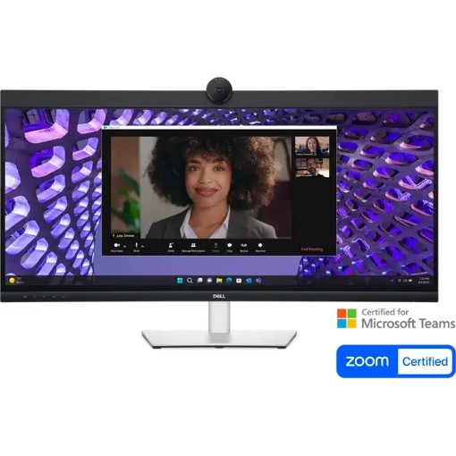 Изображение Монитор Dell 34" с изогнутым экраном и поддержкой видеоконференций USB-C P3424WEB.