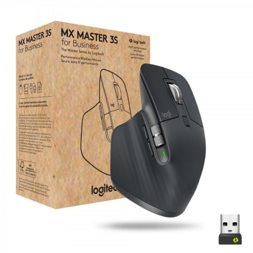 תמונה של עכבר אלחוטי Logitech Mouse MX Master 3S Business - Graphite