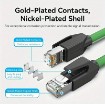 תמונה של כבל Vention CAT6a SFTP Industrial Flexible Patch Cable 0.2M Green