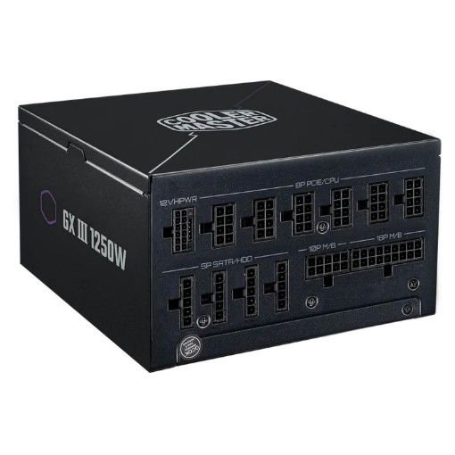 תמונה של ספק כוח CoolerMaster 1250W GX III (ATX3.0) Gold 80+ Fully Modular MPX-C503-AFAG