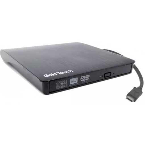 תמונה של צורב חיצוני Gold Touch USB Type-C DVD-RW בצבע שחור