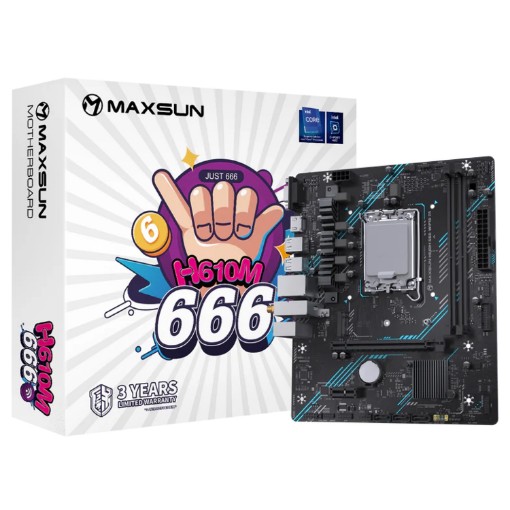 תמונה של לוח אם MAXSUN H610M 666 WiFi 6 D5
