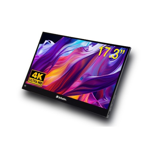 Изображение Монитор Verbatim Portable Touchscreen 4K 17.3”.