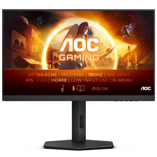 תמונה של מסך מחשב לגיימינג AOC 27" IPS FHD 180Hz 0.5ms 27G4X
