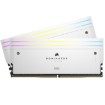 Picture of CORSAIR DOMINATOR TITANIUM RGB 64GB Memory (2x32GB) DDR5 6000MT/s CL30 Intel XMP — White.