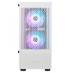 Изображение Корпус компьютера GAMDIAS TALOS E3 MESH WH Mid-Tower белый с 3 ARGB вентиляторами и защитой от пыли.