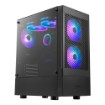 Изображение Корпус компьютера GAMDIAS TALOS E3 MESH Mid-Tower с 3 ARGB вентиляторами и защитой от пыли.