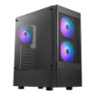 Изображение Корпус компьютера GAMDIAS TALOS E3 MESH Mid-Tower с 3 ARGB вентиляторами и защитой от пыли.