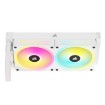 Изображение Система жидкостного охлаждения для процессора Corsair iCUE LINK H100i RGB AIO 240mm белого цвета.