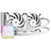 Изображение Система жидкостного охлаждения для процессора Corsair iCUE H100i RGB ELITE 240mm белого цвета.