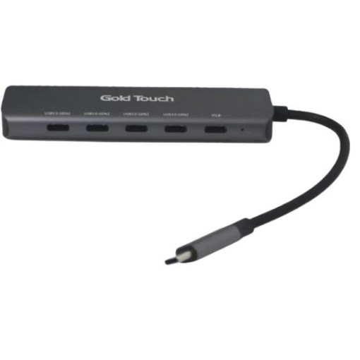 Picture of Gold Touch USB Splitter 5 USB-C USB3.2 PD Ports.