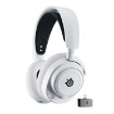 Изображение Беспроводные наушники с оголовьем для игр SteelSeries Arctis Nova 7X белого цвета.