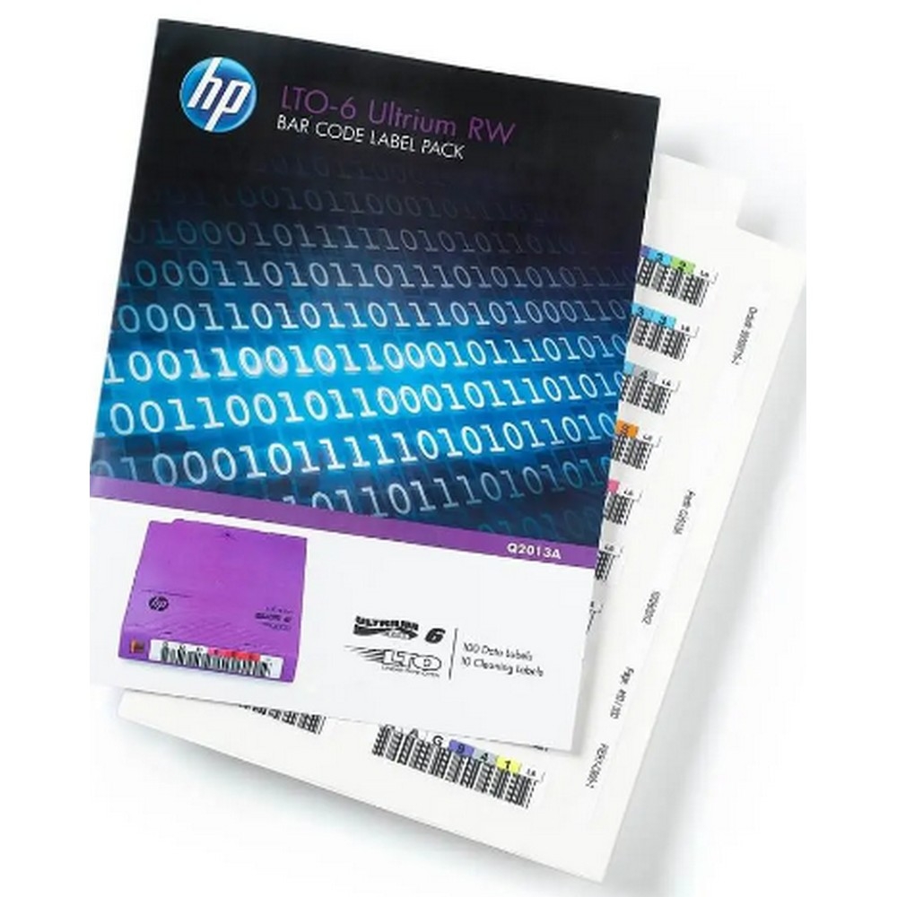 HP labels for Q2013A LTO6 backup tapes. 1PC.co.il