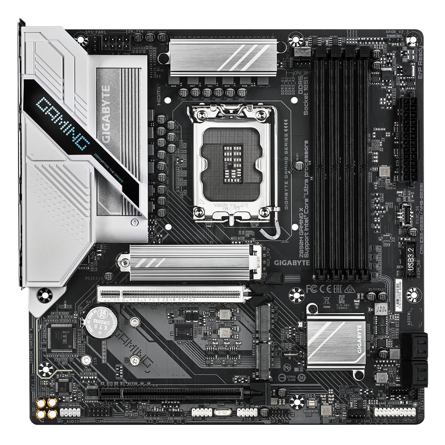 Gigabyte Z890M GAMING X motherboard. 1PC.co.il