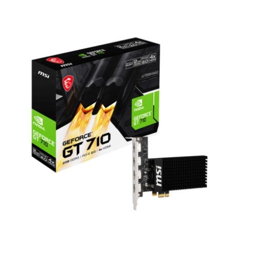 Изображение Видеокарта MSI GT 710 2GD3H 4HDMI.