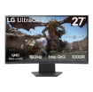 Изображение Игровой изогнутый монитор LG 27GS60QC-B размером 27" QHD IPS 180Hz.